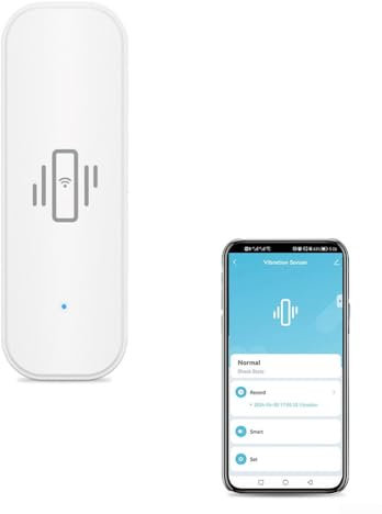Sensor de vibración inteligente Wifi Tuya, alarma detector de puerta abierta con notificación, para control de aplicación, sistema de alarma de seguridad para el hogar