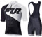 UGLY FROG FBADT24H Herren Fahrrad Anzüge Kurzarm Fahrrad Trikot Set Atmungsaktive Radtrikot Fahrradbekleidung Set Schnelltrocknend Radler Shirt + Radhose/Trägerhose mit Sitzpolster