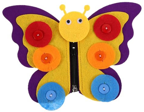 Sosoport Knopfspielbrett Für Kleinkinder Sensorisches Fädelbrett Vliesstoff Stoffbrett Mit Abnehmbaren Knöpfen Und Reißverschluss Für Kindergarten Und Lernspiele