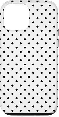 Polka Dot Pattern White And Black, Women Girls Polka Dots Case for iPhone 12 mini