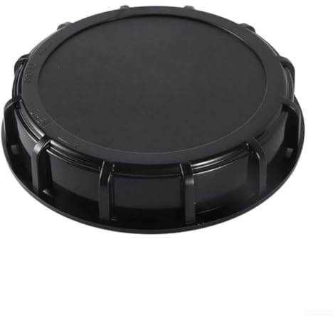 163 mm IBC Tote Cap mit sicherer Gewindedichtung, auslaufsicherer Deckel für 1000 Liter Wassertank, schwarzer Kunststoff-Schraubverschluss für Regenwassernutzungssysteme (1)