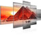 Runa Art - Bilder Ägypten Pyramiden 200 x 100 cm 5 Teilig XXL Wanddekoration Design Rot 601851a