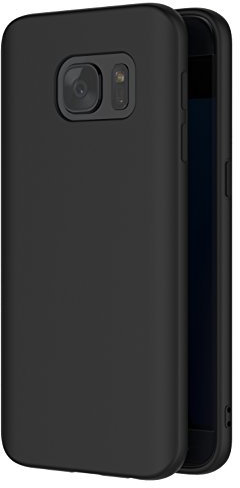 AICEK Samsung Galaxy S7 Hülle, Schwarz Silikon Schutzhülle für Galaxy S7 Case TPU Bumper S7 Handyhülle
