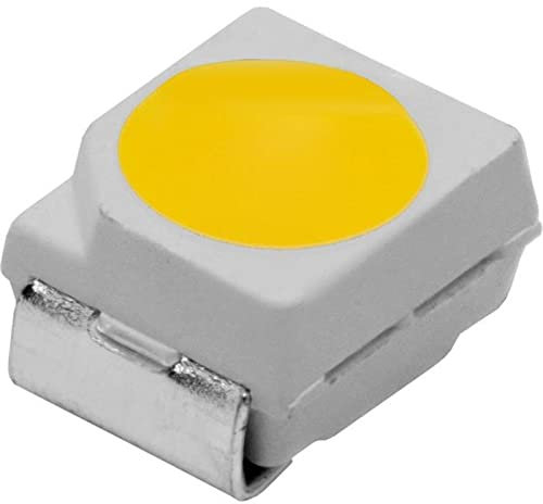 50x Superhelle LEDs SMD 3528 Kalt-Weiß 6000K 20mA 3,2V 1700.2200mcd 120° 3,5x2,8mm PLCC2