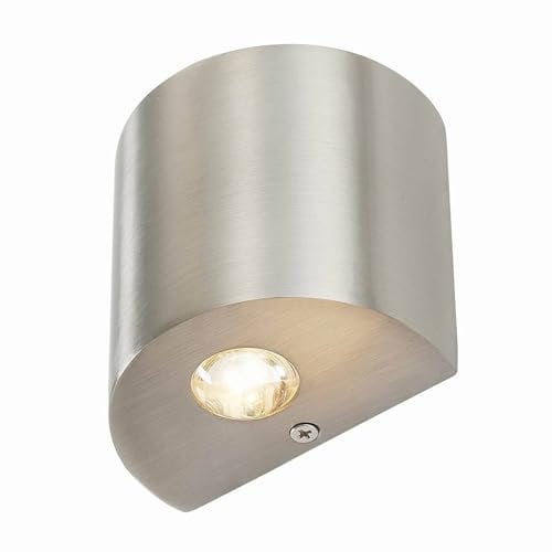 Lindby LED Wandleuchte, Wandlampe Innen Lareen (Modern) in Alu aus Metall (2 flammig) - Wandstrahler Wandbeleuchtung Schlafzimmer/Wohnzimmer Licht nach oben & unten Wohnzimmerleuchte