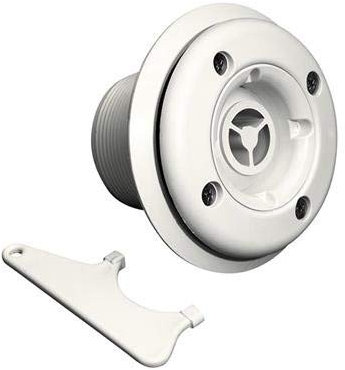 BOCCHETTA A PARETE POOL'S CON SFERA ORIENTABILE PER CEMENTO E PVC