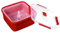 Smart-T-Haus Taper Cocina Vapor con Válvula, Rojo, 2.8 L