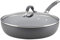 Circulon Radiance Deep Hard Anodized Nonstick Frying Pan/Skillet with Lid - 12 Inch, Gray