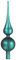 com-four® Christbaumspitze in blaugrün matt, Weihnachtsbaumspitze aus echtem Glas für Weihnachten, Tannenbaumspitze für Ihren Christbaum, 28 cm