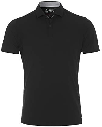 pure h. tico Herren 3394-92930 Pure Functional Polo Knopf Slim Fit Halbarm Polohemd