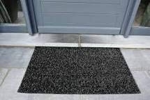 door mats Astro Turf Outdoor Forest Classic Green Slate Silver Grey Cocoa (Slate Grey, 70x40cm)