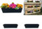 Hossi's Wholesale 2 Euro-Paletten Blumenkästen-Einsätze | 37,3cm Anthrazit | Pflanzkasten für Europalette Palette | Balkonkasten | Blumentopf | aus stabilen Kunststoff | Made in Germany