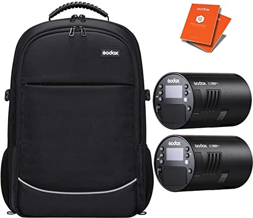 GODOX AD100Pro Portable Flash Head Twin Kit With CB-21 Backpack, 200Ws TTL HSS Magnetic Fit Lightweight Portable Strobes Wireless Li-ion Battery AD100 Pro + 12 Month Extended Warranty Card (3 Yrs)