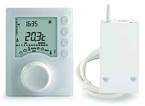 Delta Dore - Termostato programable inalámbrico Tybox 1137 para Caldera, Bomba de Calor y Estufa de leña. Programación | Gestión de calefacción - 6053064