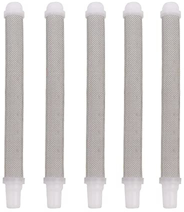 ZXShow 5 Pièces Éléments De Filtre À Pistolet À Pulvériser Airless 60 Mesh Buse Pulteuse de Peinture air sans air Accessoires pour Wagner Airless Paint Spray Gun