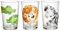 Ritzenhoff & Breker Taza infantil Happy Zoo Juego de 3, Taza de vidrio para beber 205ml