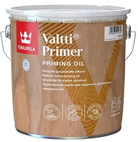 TIKKURILA Valtti Primer - Clear Exterior Wood Priming Oil For Timber Protection - 3 Litres