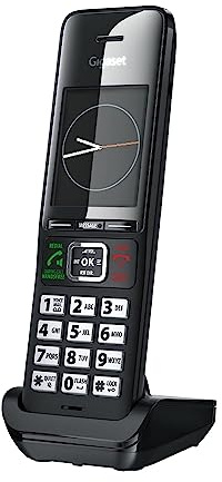 Gigaset Comfort 552H - Additional Handset - Charger - Elegant Cordless Phone for DECT Base - Made in Germany - Hands-Free Function - Big Phone Book, Titanium-Black