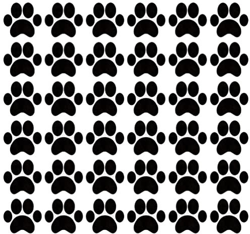 NUOBESTY 49 Stk Wandtattoo Hund Pfote Kinderzimmer Wandtattoos Aufkleber Mit Pfotenabdruck Für Hunde Wandaufkleber Für Kinderzimmer Kätzchen Wandkunst Pvc Kopfbedeckung Haustier Baby
