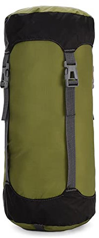 Azarxis Ultraleichter Kompressionssack für Schlafsack, Schlafsack Aufbewahrungstasche Kompression für Reisen, Camping, Wandern, Rucksackreisen (01 Grün, L)