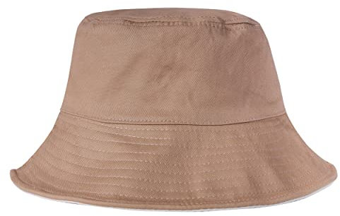 MILAKOO Fischerhut Batik doppelseitiger Eimerhut Frauen Herren Sommerhut für Outdoor braun