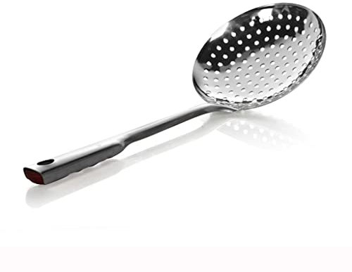 Espumadera Skimmer de Cocina, colador, Malla de Filtro Fino, Filtro de Acero Inoxidable, Skimmer, colador doméstico, Cuchara, colador Grande Duradero Espumadera para Cocinar