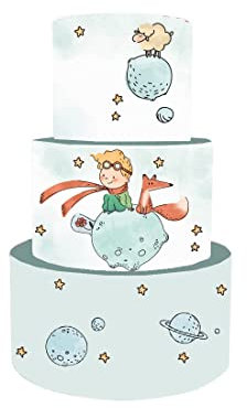 irpot Torta scenografica per Festa a Tema allestimento Sweet Table bellissime e Super Colorate Battesimo Nascita Compleanno Festa Torte Finta (Piccolo Principe New)