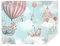 TAPEKO Papier Peint Chambre Enfant 400x280 cm 3D Effet Château dans les Nuages Animaux en Ballon pour Garçon Fille Papier Peint intissé plus u93905