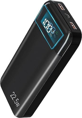POWERBANK 27,000mAh, PD3.0 QC4.0 22.5W Fast Charging PD20W USB C Portable Charger With LCD Display 3 Outputs & 2 Inputs for Smartphones Tablets and More