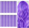 Aomig Extension Capelli Colorati, 22 Pezzi Extensions Viola Extension Colorate Clip in Hair, Extension Colorati Capelli Ciocche Capelli per Halloween Natale Cosplay Party