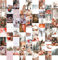 Weihnachtsdekorations-Wand-Collage-Set, ästhetische Bilder, 54 Stück (10,2 x 15,2 cm), abstrakter Kunstdruck, Bilder für Schlafzimmer, Wanddekoration, ästhetisch, Weihnachtsbilder, Poster,