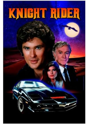 Spreadshirt Knight Rider Cinematic Poster Poster 20x30 cm, One size, Weiß