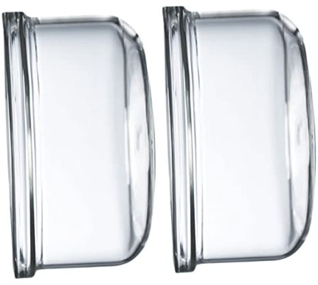 GRIRIW Aufbewahrungsschüsseln 2 Stück 500ml aus Hochborhaltigem Glas Hitzebeständige Hochtransparente Küchen und Backschüsseln für Mikrowelle und Haushalt