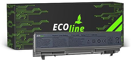 EcoLine - Batterie PT434 W1193 Compatible avec Dell Latitude E6400 E6410 E6500 E6510 / 11,1 V 4400 mAh