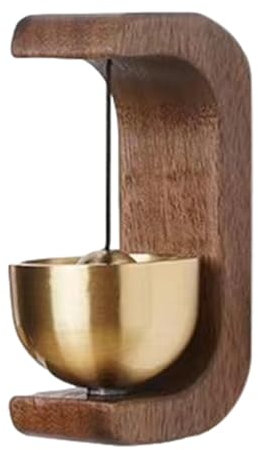 Wooden Door Chime - Decorative Doorbell Chime, Loud Wooden Door Chime | Door Bell Easy to Carry, Magnetic Indoor Ornament for Refrigerator, Iron Doors, Small Doorbell for Home, Store, Restaurant