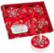 DECO EXPRESS Teelichter Weihnachten Deko, Kerzen Set, Multipack mit 2.5, 3 oder 6 Stunden Brenndauer, Nicht Duftend (Rot 6 Pack)