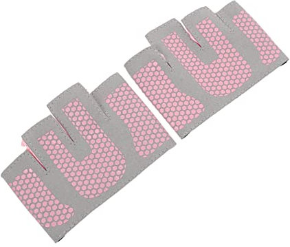 MUSISALY rutschfeste Yoga Handschuhe 2 Stück Dünne Halbfinger Rosa