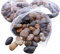3 Kilo Flusssteine Dekosteine Zierkies Flusskiesel braun-bunt 1-2 cm