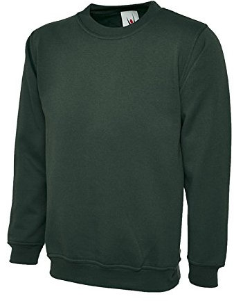 Men’s full Classic Sweatshirt UC203 Bottle Green