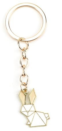 Personalisierter Schlüsselanhänger Aus Edelstahl Mit Süßem Hasen-Anhänger, Geburtstagsgeschenk Für Frauen, Freunden Oder Als Kleine Geschenke Für Mama Und Freundin, Kleines Glücksbringer-Geschenk