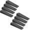 CREATISMO Pack of 8 Grey Rubber Door Stoppers for Floor, Durable, Anti-Skid, Heavy-Duty Rubber Door Wedges Indoors Rubber, for All Floor Types & Rubber Doorstops Wedge Preventing Accidents