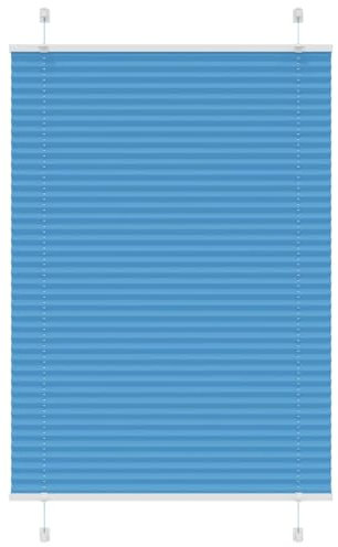 vidaXL Plissee Blau 90x150 cm Stoffbreite 89,4 cm Polyester, Faltrollo, Klemmfix, Plisseerollo, Jalousie, Rollo, Plisseerollo für Fenster