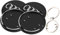 GDFJBG 4 Stück 60 mm Auto Radnabenkappen und Schlüsselring, Felgendeckel, Nabendeckel für ABS Einfaches und Elegantes Design Logo Radnaben (Schwarz)