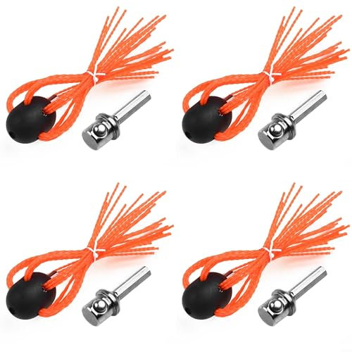Vilgftyiet 30 mm Kaminbürste und 1,27 cm Anschluss-Set, DIY Aluminium Schornsteinbesen Set für 4 bis 12 Rohre (4 Stück)