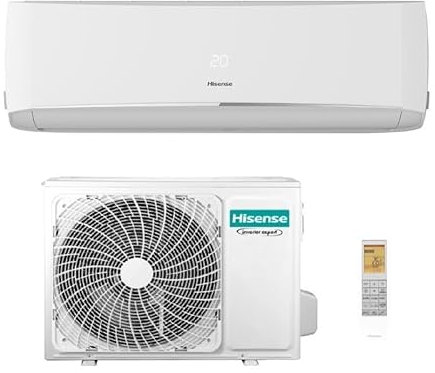 Aire acondicionado Hisense Halo+ 12000 BTU R32 CBMR120RG ATMR120RW, 19 dB(A), evaporador antibacteriano, filtro de carbón, antimoho, autolimpieza (interior), pantalla LED, Wi-Fi, A++A+ (12.000 BTU)