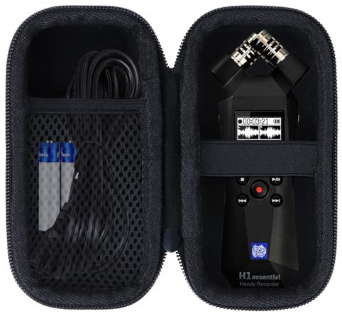 Lebakort Hart Schutz Hülle Etui Tasche für Zoom H1n Tragbarer 2-Spur-USB-Recorder/Zoom H1essential 32-Bit Handy Recorder