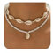 Kinretixia Boho Muschelkette Damen, Meerjungfrau Schmuck Für Urlaub Und Strand, Elegante Muschel Kette Für Damen Im Strandlook, Muschel Schmuck Für Den Perfekten Sommerstil