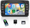 2GB+64GB CAMECHO Android 13 Autoradio mit Navi für Mercedes Benz C CLK G Klasse W203 W209 W463 Viano Vito W639,Doppel Din Radio mit 7 Zoll Bildschirm Mirror Link RDS/FM Bluetooth+DSP