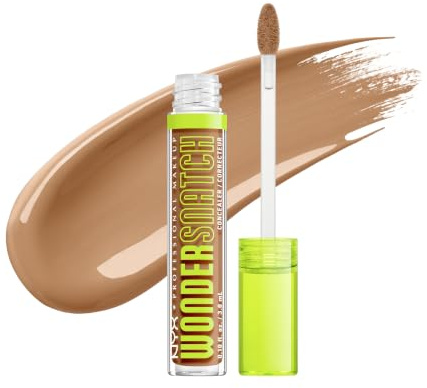 NYX Professional Makeup, Wonder Snatch Concealer, flüssig-cremige Formel, soft-mattes Finish, wasserfest, färbt nicht ab, spendet bis zu 24 Stunden Feuchtigkeit, vegane Formel, 22 Cafe, 3,5 ml