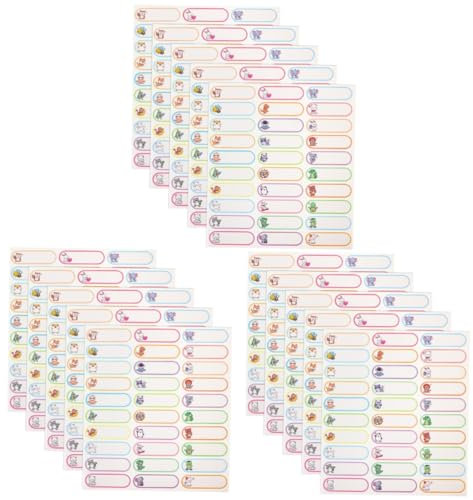 Tofficu 15sheets Name Sticker Labels for Water Bottles Moving Stickers for Daycare School Camping